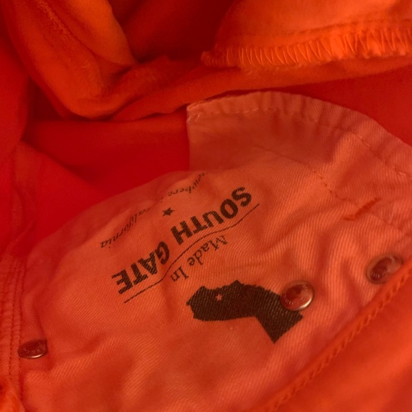 NEVER BEFORE WORN AG BRIGHT ORANGE JEANS THE STILT CROP CIGARETTE CROP SZ 28 WMS - Picture 3 of 8